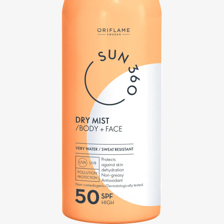 اسپری ضد آفتاب صورت و بدن Dry Mist سان زون